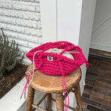 baguette bag (cherry pink)