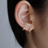 [single earring]14K gold classic one-touch earring (s) (6680495226998)