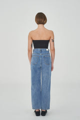 レタリングプリンテッドデニムパンツ / ACTRESS YANG HYE-JI WORN LETTERING PRINTED DENIM PANTS[6050]