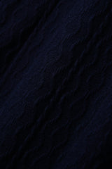 ツイステッドカラーカーディガンシャツ/Twisted collar cardigan shirt S111 Cosmos Navy