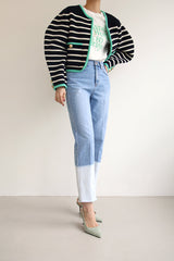 コンビストレートデニムパンツ / FF-34 / COMBI STRAIGHT DENIM PANTS