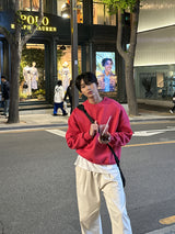 コットンワンタックバンドウエストワイドパンツ / Cotton One Tuck Banded Waist Wide Pants (7 colors)