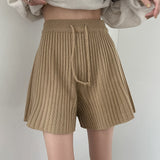 リブドドローストリングショーツ / Ribbed Drawstring Shorts