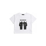 ツーキャットハートセミクロップ / TWO CATS HEART SEMI CROP 3COLOR