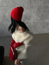 Jewelry ribbon red beanie