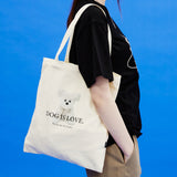 Dog is love Maltese toy ecobag
