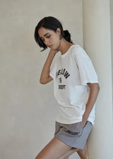 W22 ホワイトコンセプトルーズTシャツ