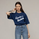 ドローイングロゴスマイルショートスリーブTシャツ/Drawing Logo Smile Short Sleeve T-Shirt