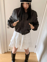 ビンテージレザージップアップ