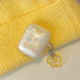 Soft flower key ring (6662910705782)