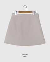 HR Wool Boucle Mini Skirt (2color)