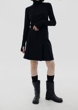 ターンプラネットミディスカート/Turn pleat midi skirt (3color)