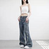 Weather Cable Vintage Denim Pants (belt set)