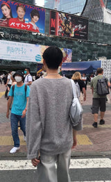 ヘアリーラウンドニットT