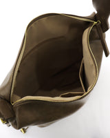 Minte Eyelet Strap Leather Big Shoulder Crossbag