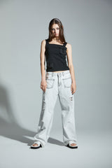 ベルトスリーブレストップ / BELT SLEEVELESS TOP