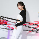 マイクロ長袖クロップTシャツ / TOP(9001) Micro long sleeve crop T