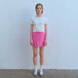 ピンストライプミニスカート /PIN STRIPE MINI SKIRT, PINK