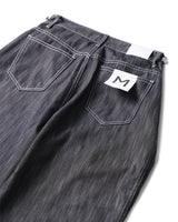 ダブルフェイスドボタンデニムパンツ/double faced button denim