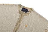 ハンドステッチラウンドカーディガン / HAND STITCH ROUND CARDIGAN_BEIGE