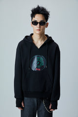 ビニールレコードプリンテッドフーディー / (UNISEX) VINYL RECORD PRINTED HOODIE