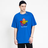 [UNISEX] Rainbow Flower White Clip Short Sleeve Tee_7color (6567254818934)