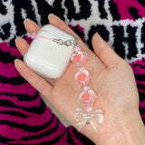 コーラルリボンキーリング / MADE coral ribbon Keyring