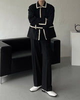 SO Line Collar Tweed Jacket ver.4 (2 colors)