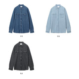LMN two-pocket oversized denim shirt (3 colors)