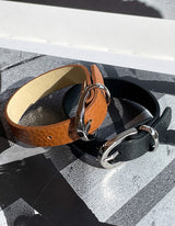 エジュクロベルトブレスレット / ASCLO Leather Belt Bracelet (2color) (6557458661494)