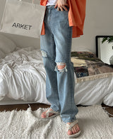 カラーマイレリーフビンテージデニムパンツ/Colmy Relief Vintage Denim