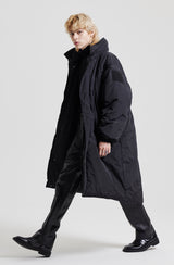 MOSS 2 HIGH-NECK HOOD PARKA [BLACK] (6613807366262)