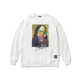 PRAY OVERSIZED HEAVY SWEAT CREWNECK WHITE / BLACK (4626253643894)