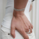 シルバーフルールブレスレット / silver fleur bracelet (silver)