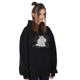 エンジェルキャットフーディー/[IHD004-1] ANGEL CAT HOODIE - BLACK