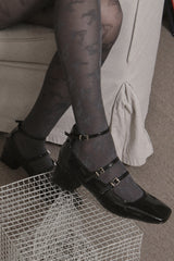 ribbon pattern tights (3colors)