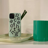 melon color lettering case