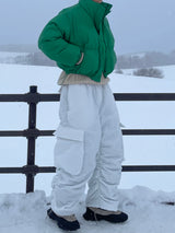 Temperature padding wide pants