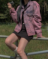 (UNISEX) キッシュドウォッシングデニムジャケット