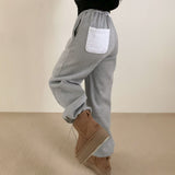 ナッピングエンブロイダリー2WAYジョガーパンツ / [Bellied made] napping embroidery two-way jogger pants