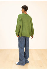 ウールソフトモヘアオーバーサイズニット/WOOL SOFT MOHAIR OVERSIZED KNIT