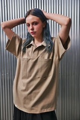 N-BT ポケット 1/2 カラーT (Beige)