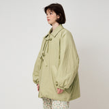 RIBBON PADDED JUMPER, GREEN