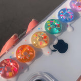 Rainbow sweet donut case