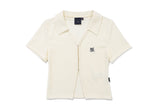 オープンカラーニットカーディガン/OPEN COLLAR KNIT CARDIGAN_IVORY