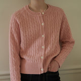 ブロッサムケーブルカーディガン/Blossom cable cardigan