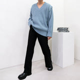 SK オーバサイズフィットショルダーボタンニット/SK Oversized Fit Shoulder Button Knitwear (4 colors)