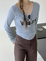 バリーVネックTシャツ / Valley V-neck T-shirt (4color)