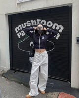 Cotton snap pants