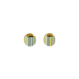 2021 Pantone Stratum daily round earring (YG) (6641895473270)